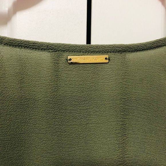 Michael Kors Drape-front Tie Sleeve Blouse - Picture 9 of 13